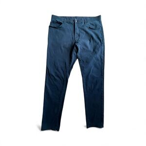 Uniqlo men’s navy blue chino casual cotton blend Pants Sz XL waist 36-39